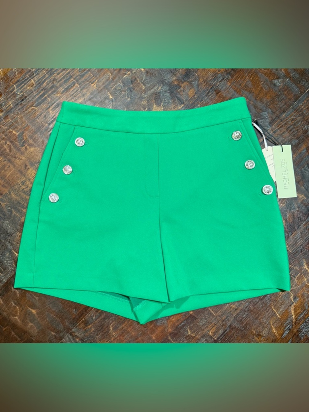 Rachel Zoe Kelly Green shorts, size 8,NWT